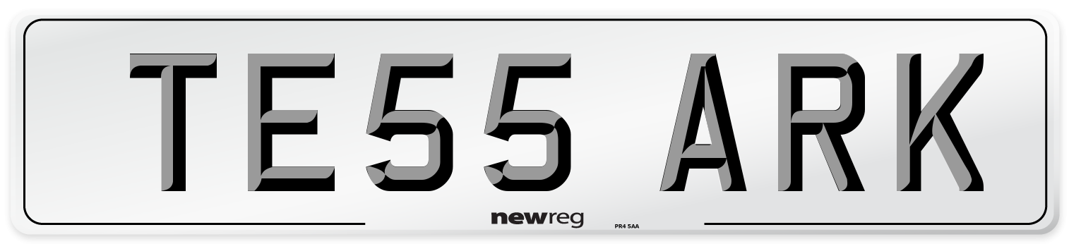 TE55 ARK Number Plate from New Reg